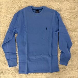 Blue Polo Ralph Lauren Waffle-Knit Sleepwear